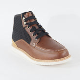 Mens Timberland Newmarket A17A3 Warm Brown / Black Leather Lace Up Casual Boots
